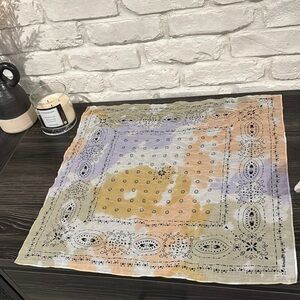 Madewell tie-dye organic cotton bandanna, scarf.